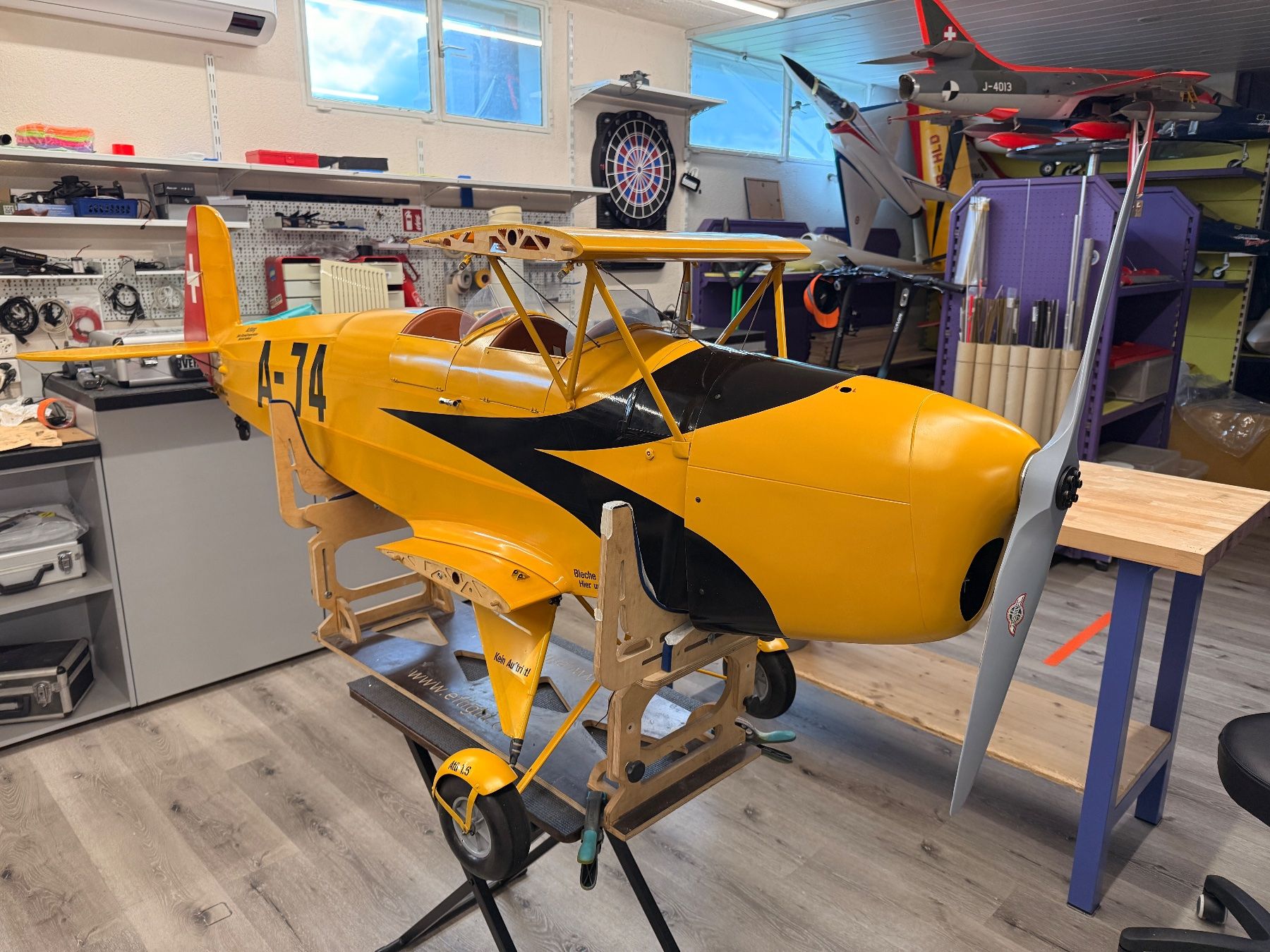 Modellismo RC: Bücker Jungmann 1:2,8 Benja – Nuovo (secondo la descrizione) da Diessbach b. Büren venduto da babs92 4