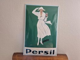 Emailschild Persil Weisse Dame Emaille Schild Reklame Retro
