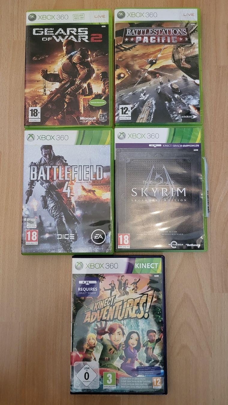 Giochi: X box 360 Spiele Sammlung 5x Kompl. – Usato da Biel/Bienne venduto da Retrohr