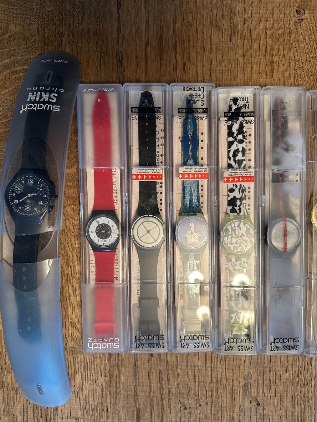 Swatch Orologi: Swatch Uhren en bloc 10 Stück – Nuovo e nell'imballaggio originale da Klosters Dorf venduto da bernau2206