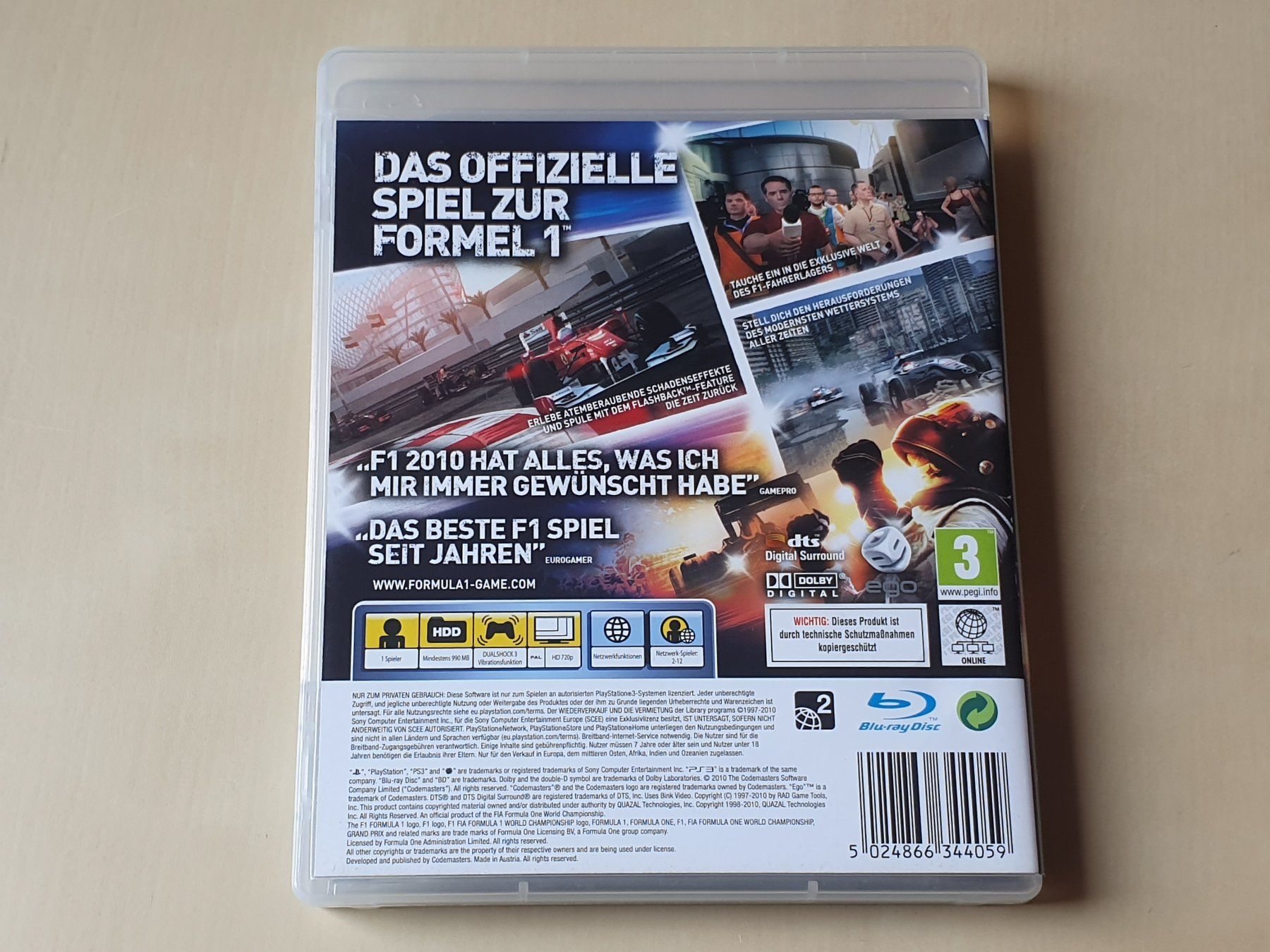 Sony Jeux: F1 2010 – D'occasion à Stansstad par collectorsshop 1