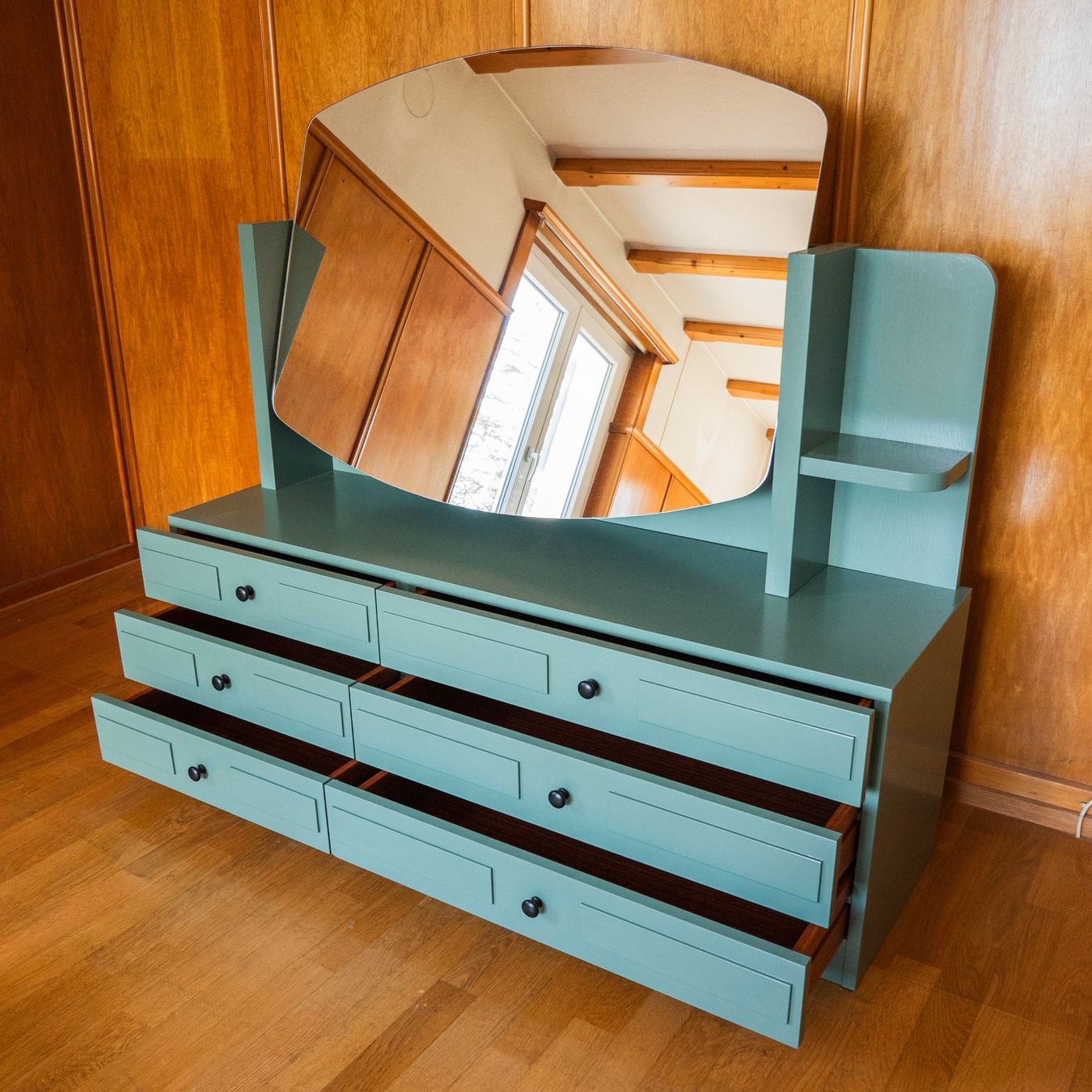 Cassettiere: Sideboard mit Spiegel restauriert – Usato da Gersau venduto da Renova_Moebel 5
