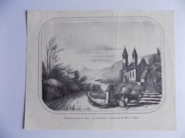 Thunersee Gegend Lithographie