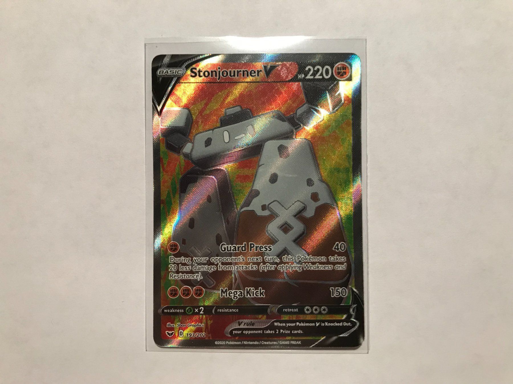 Pokémon Carte collezionabili: Stonjourner V FA – Nuovo (secondo la descrizione) da Hagendorn venduto da Pokecollectorch