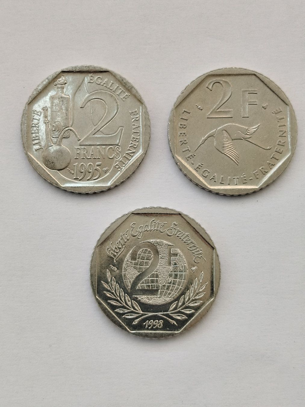 Toutes les monnaies: 3 X 2 FRANCS DIVERS – D'occasion à Wettingen par Colorup 1