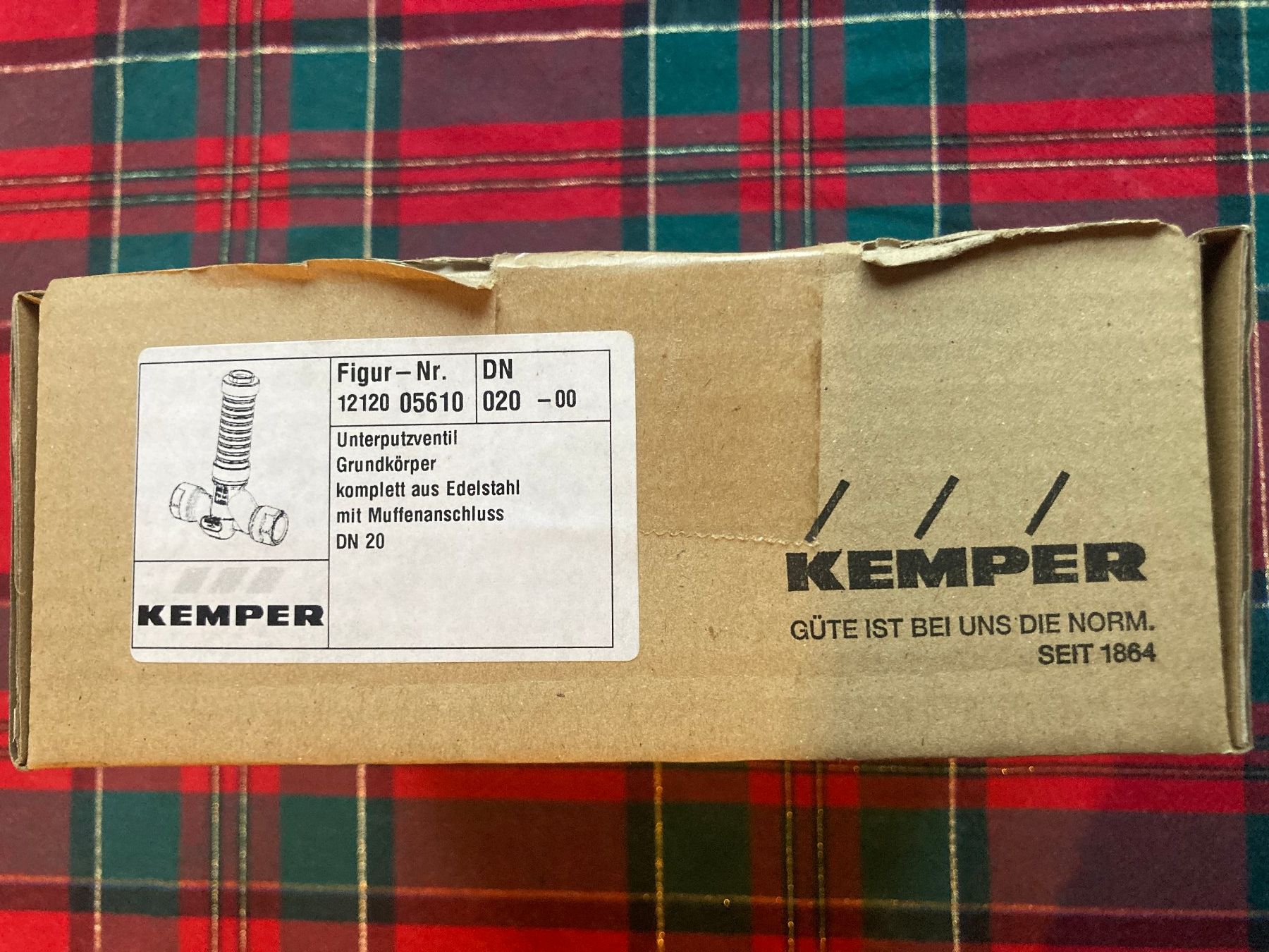 Rubinetteria: 1 robinet Kemper DN20 à encastrer – Nuovo e nell'imballaggio originale da Bourrignon venduto da filledemai