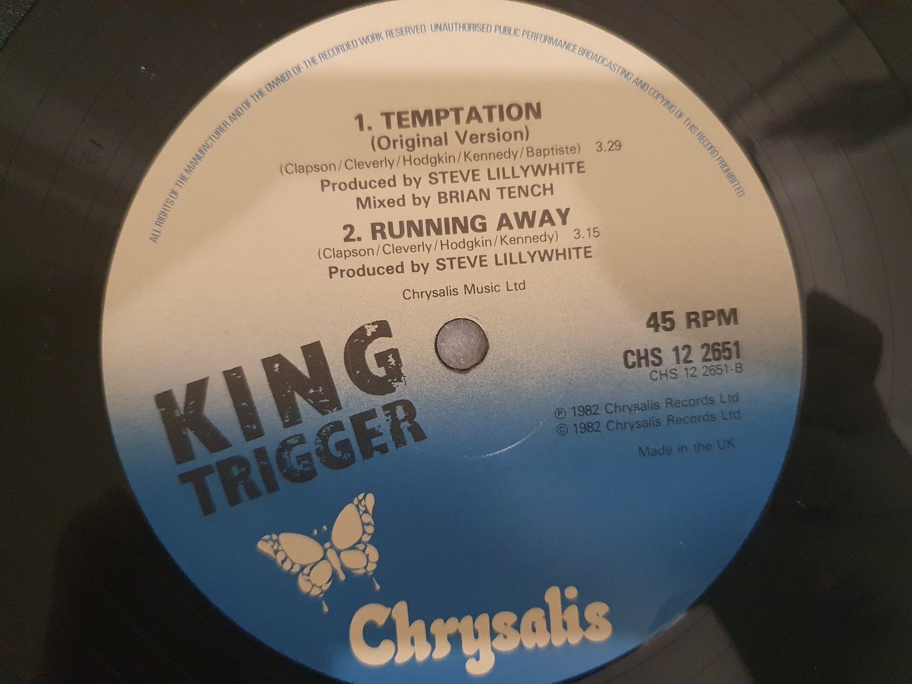 Dischi in vinile: King Trigger – Temptation (Single, Rock) – Usato da Uster venduto da Vinyl-Leidenschaft 5