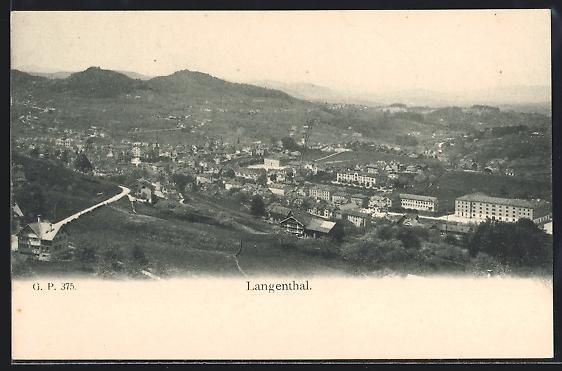 Cartes postales: AK Langenthal, Teilansicht – D'occasion à Berlin par bartko-reher