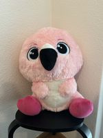 Plüschtier Flamingo rosa grosser Kopf guter Zustand