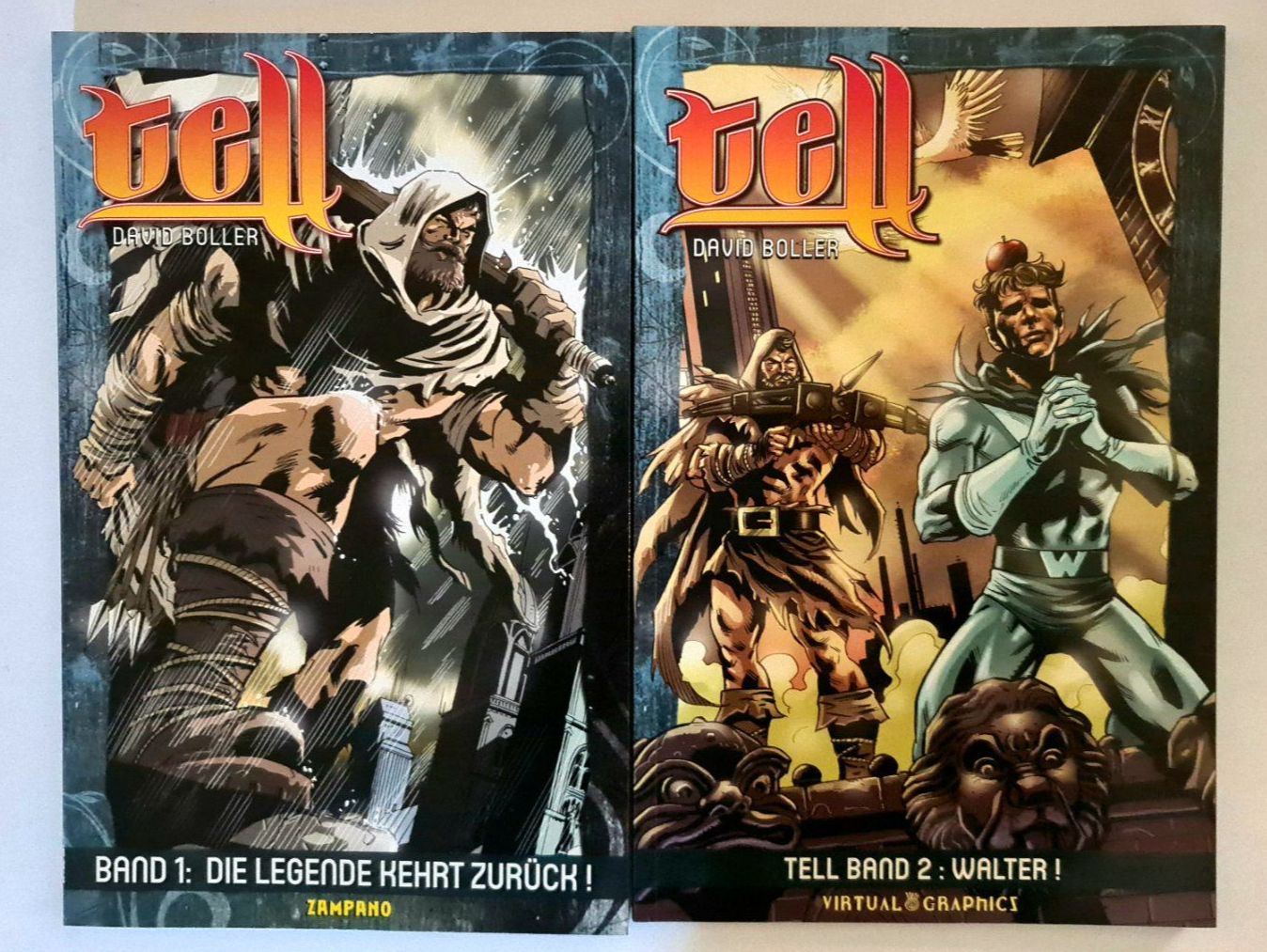 Fumetti: Tell Comic Bände 1+2, David Boller, – Usato da Aesch BL venduto da pri_fp8t