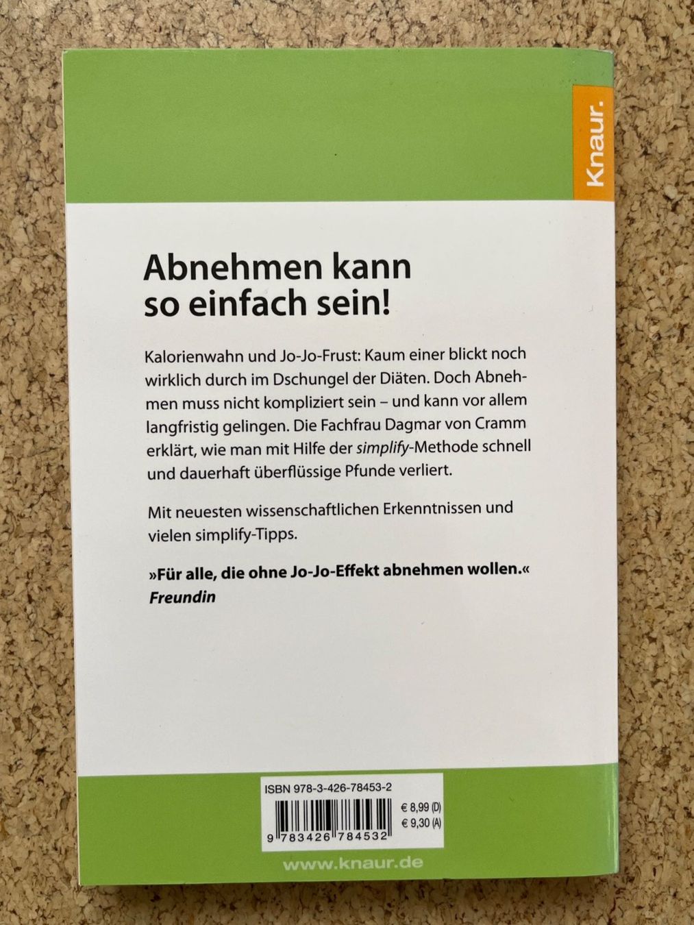 Libri: Taschenbuch "Simplify Diät", Dagmar von Cramm – Usato da Grosswangen venduto da Vita500 1
