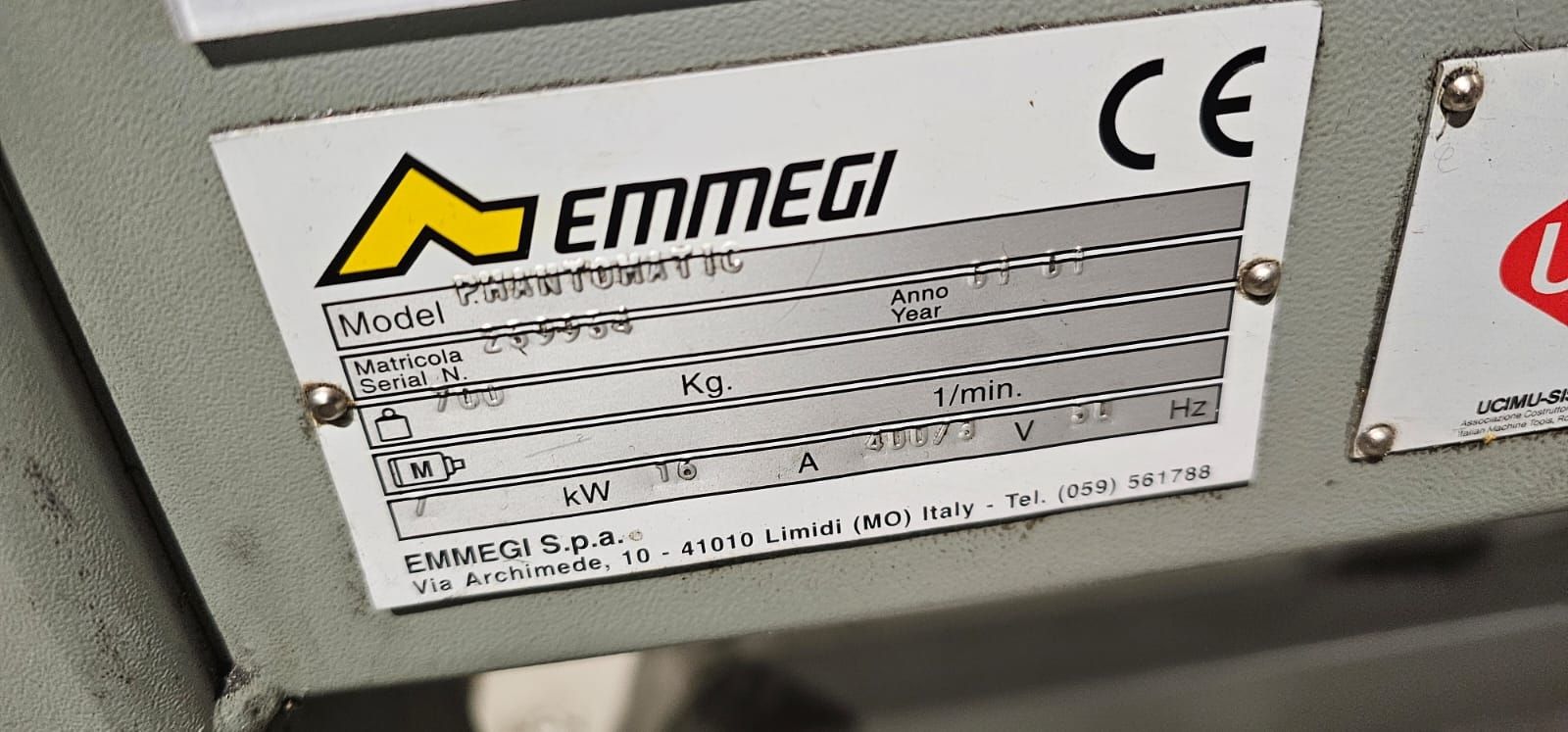 Alle Maschinen: Emmegi Phantomatic CNC – Gebraucht aus Emmenbrücke von inf_l8yf 9
