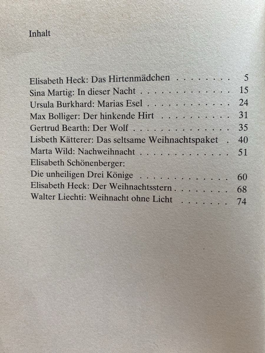 Livres: Das Hirtenmädchen / Weihnachtsgeschichten – D'occasion à Schwarzenburg par Michellu 5