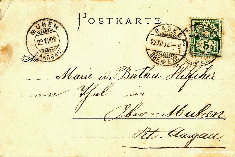 Cartoline postali: Fröhliche Weihnachten - Jesuskind + 1902 – Usato da Emmenbrücke venduto da teestube 1