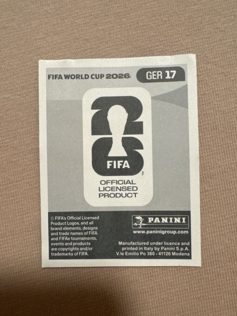 Panini Sammelbilder & Trading cards: FIFA WM 26, GER 17, Panini Sticker – Neu (gemäss Beschreibung) aus Effretikon von jas_92ls 1