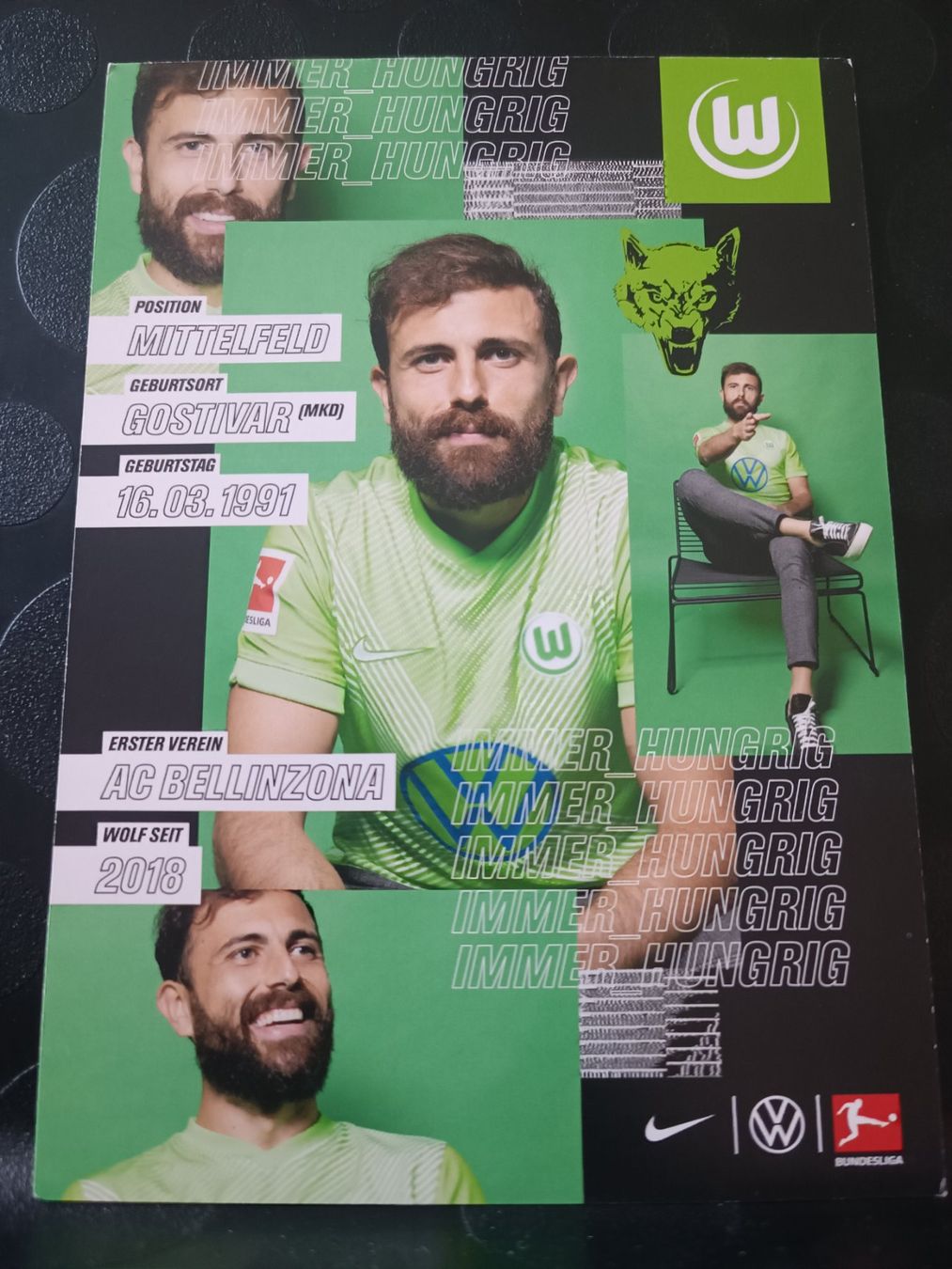 Autografi: Admir Mehmedi - handsignierte Autogrammkarte – Usato da Menziken venduto da Artographs 1