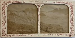 Stereofoto um 1885 - Honefos, Norwegen