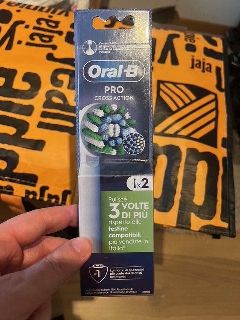 Oral B Cura dei denti: Oral B Pro cross action blanc x2 – Nuovo e nell'imballaggio originale da Noville venduto da Berlusconi55