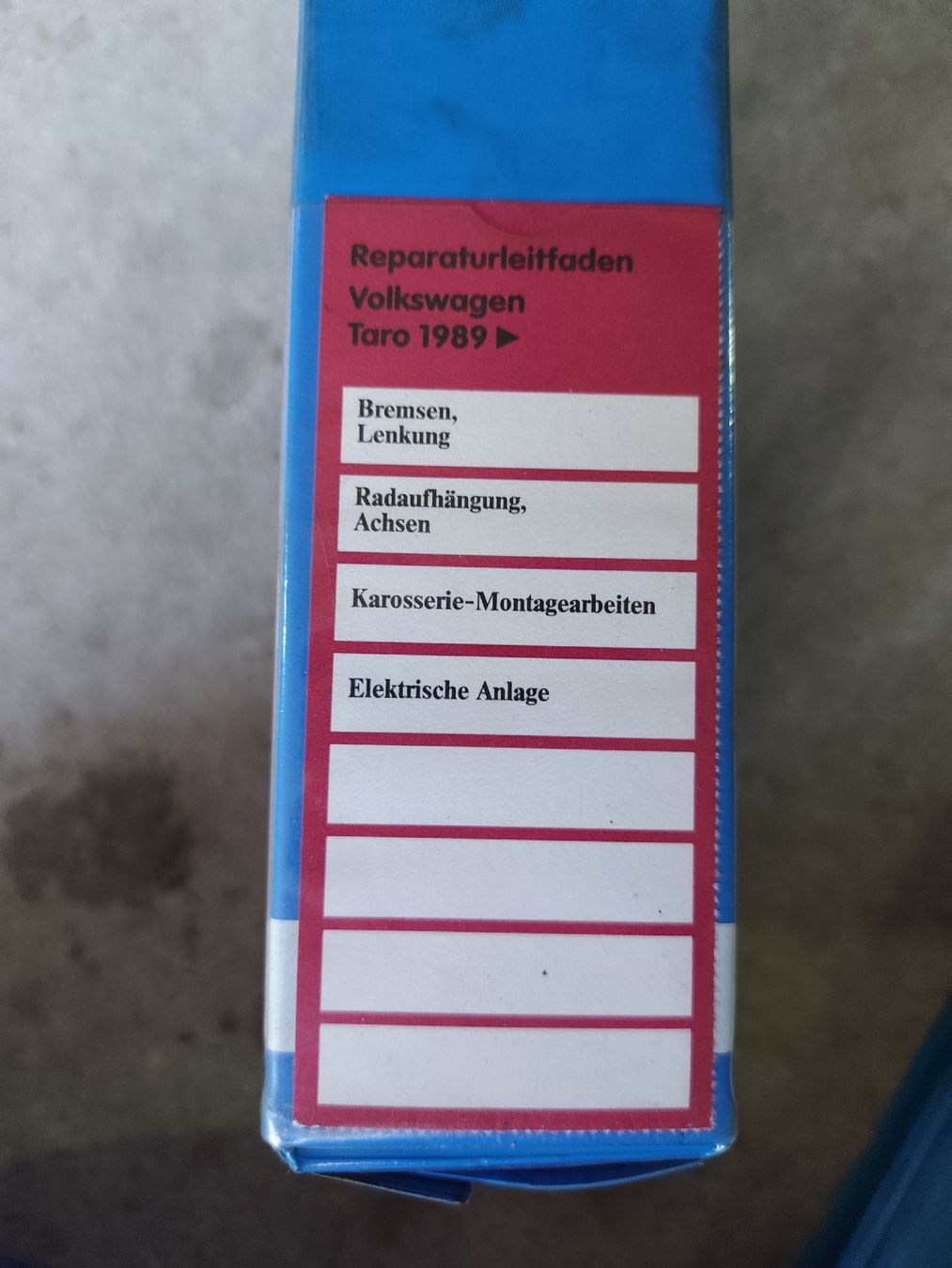 Libri: Werkstatthandbücher VW Taro 1989 – Usato da Rebstein venduto da andi322