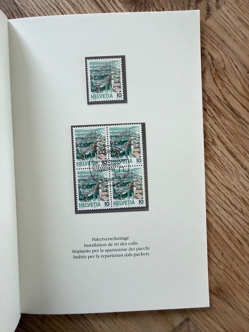 Tutti i francobolli: PTT-Heft 1986/87 Dauermarken Postbeförderung **/gest. – Usato da Oberuzwil venduto da Deafgrischa 3