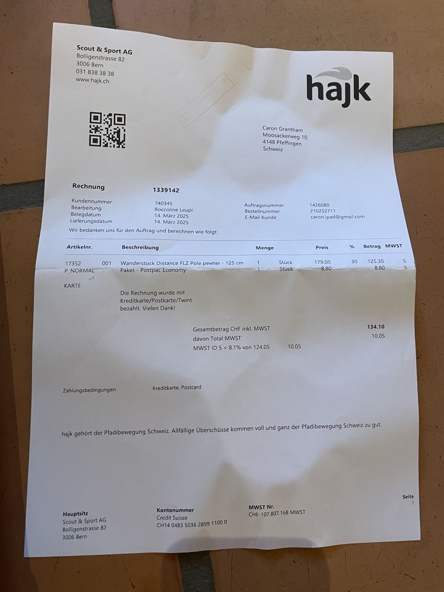 Black Diamond Bâtons de marche: Black Diamond Wanderstöcke – Neuf avec emballage d'origine à Pfeffingen par Growlabear 1