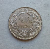 ++ 2.- Franken 1850, gute Erhaltung