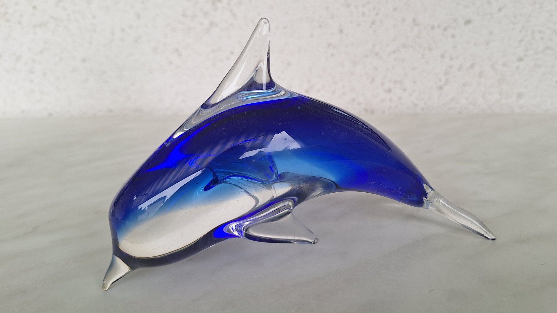 Figuren: Zwei süsse Delfine, Glas, Briefbeschwerer – Gebraucht aus Weinfelden von Yenas10 4
