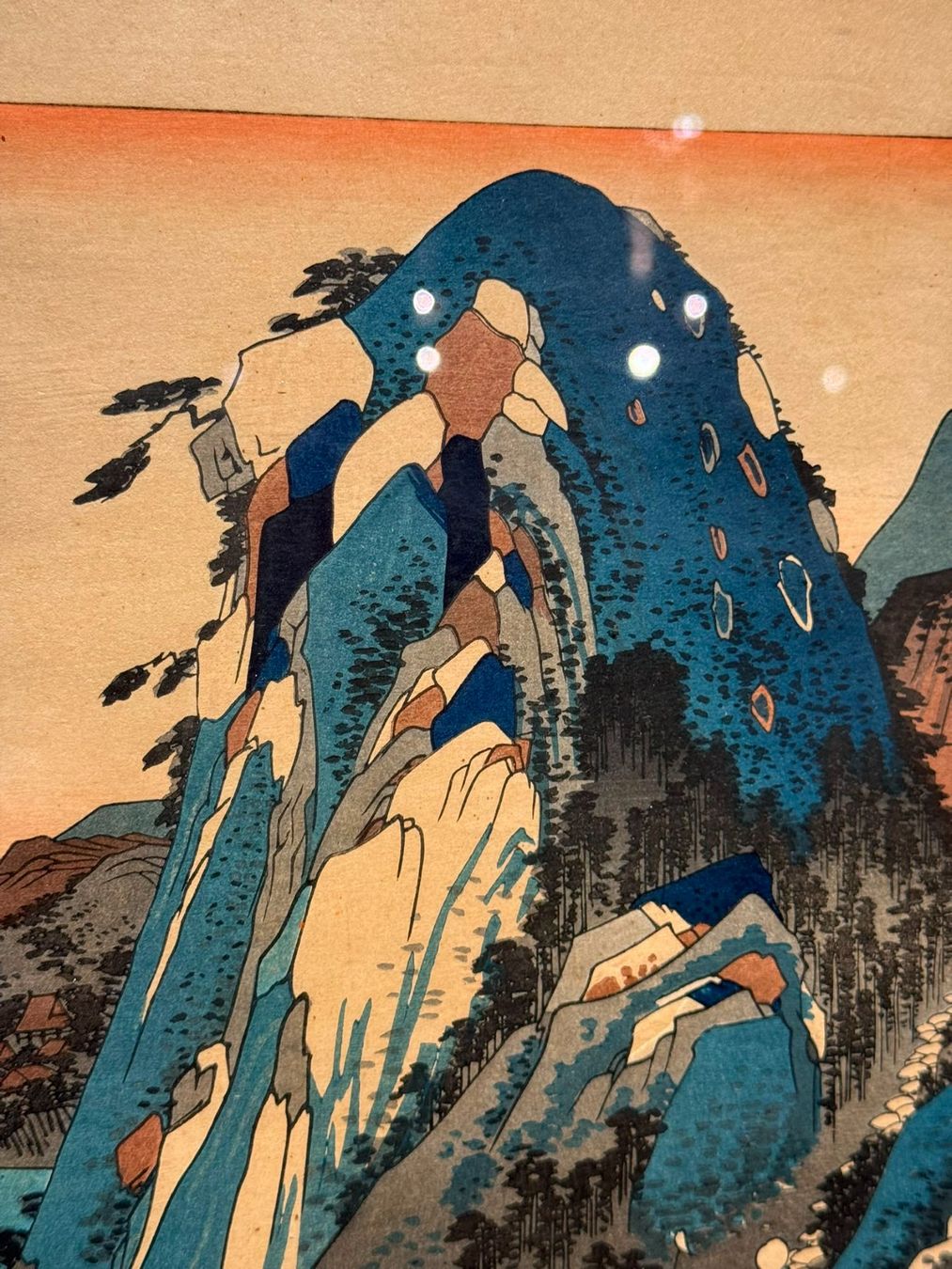Xilografie: Utagawa Hiroshige, Hakone, Farbholzschnitt – Usato da Zofingen venduto da GrosisWonderkeller 4