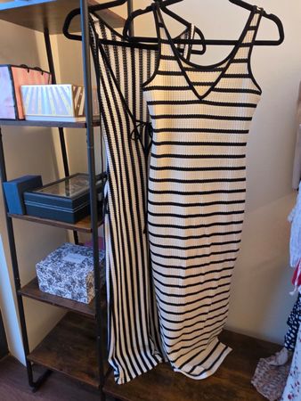2-teiliges Kleider-Set Schwarz/Weiss 🖤🤍 👗