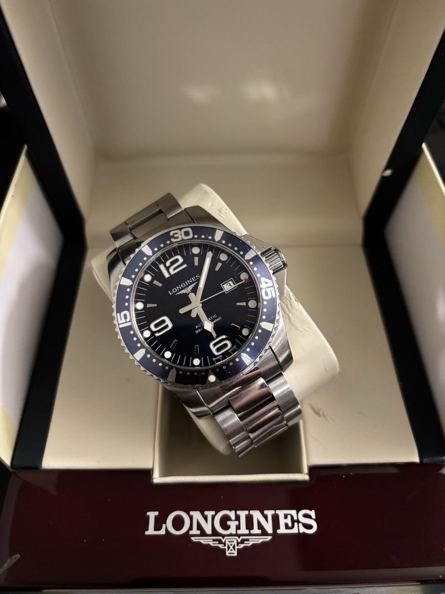 Longines Orologi: Longines HydroConquest 44mm, Automatik, blau – Usato da Bülach venduto da Sanco1310