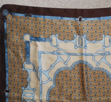 Seiden Tuch- Foulard Top