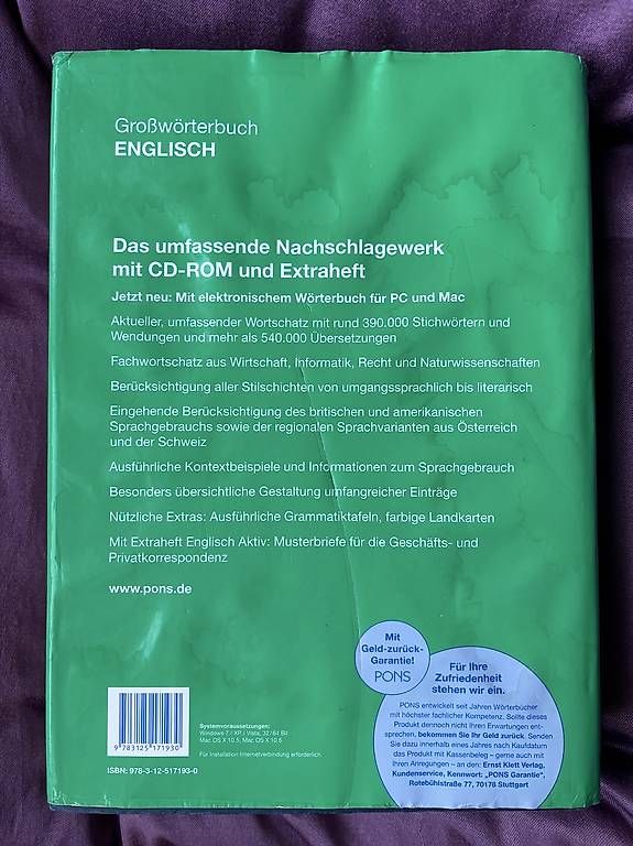 Livres: Wörterbuch Englisch< >Deutsch – D'occasion à Bern par zov_pgr9 3