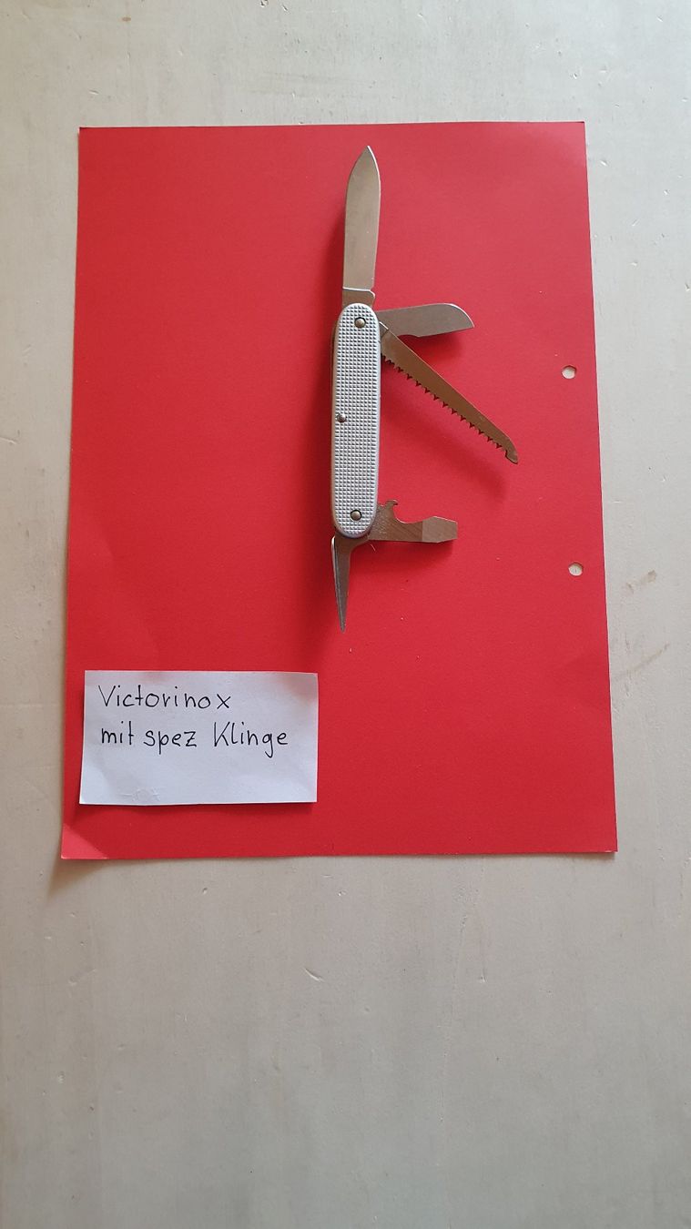 Victorinox Coltelli tascabile: Schweizer Messer Victorinox mit spez. Klinge – Usato da Richigen venduto da Auerhahn11 1