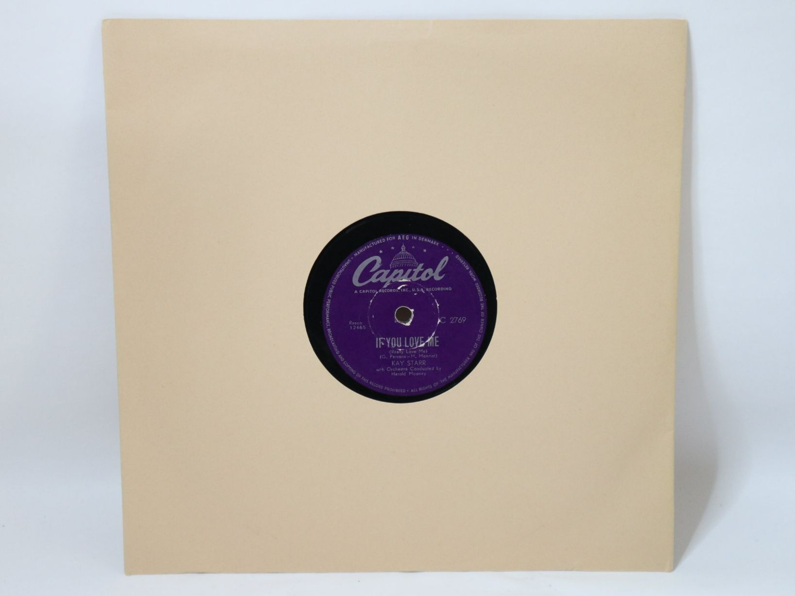 Dischi in vinile: Schellackplatte Kay Starr If You Love Me Schellack – Usato da Eschenbach SG venduto da Astalavista