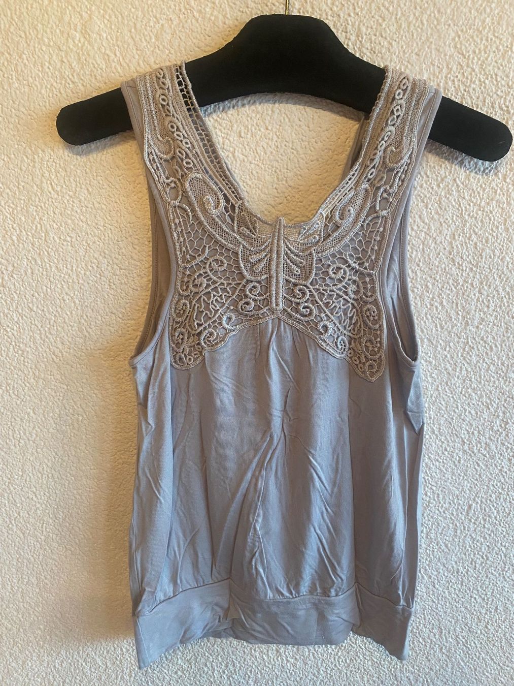 H&M Top: Butterfly Top, grau, Gr. 32/34 – Usato da Arni AG venduto da Mimo007