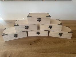 Holzschatullen / Holzkästchen Set 6 Stück NEU!!!