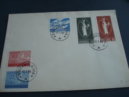 Brief Schweden, schön frankiert, sauber o, ungelaufen 1964