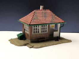 Modellbahn-Häuschen, Spur H0, Handarbeit, KIBRI