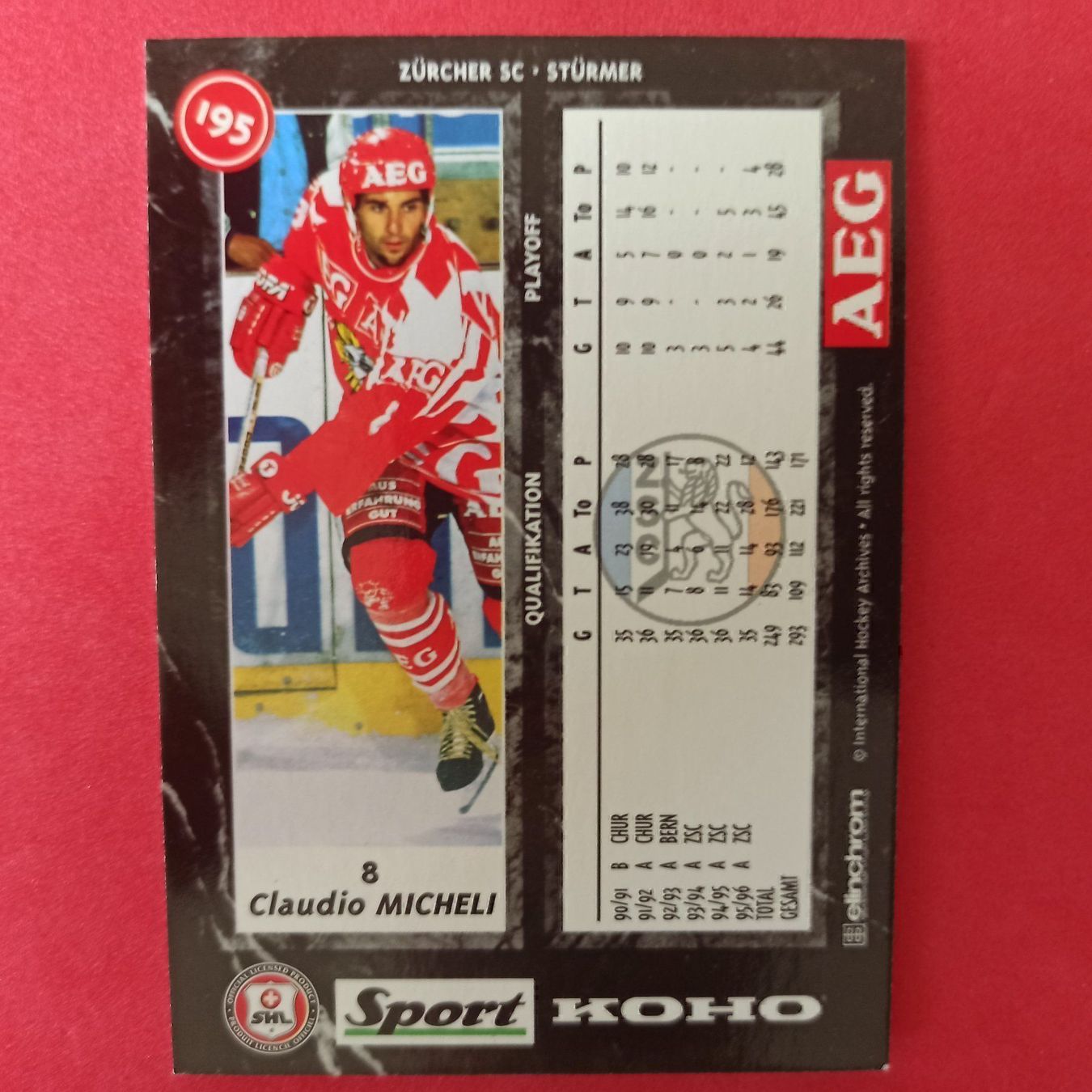 Sammelbilder & Trading cards: Claudio Micheli - ZSC CARD - 1996/97 – Gebraucht aus Dübendorf von kb86_MOVIE 1