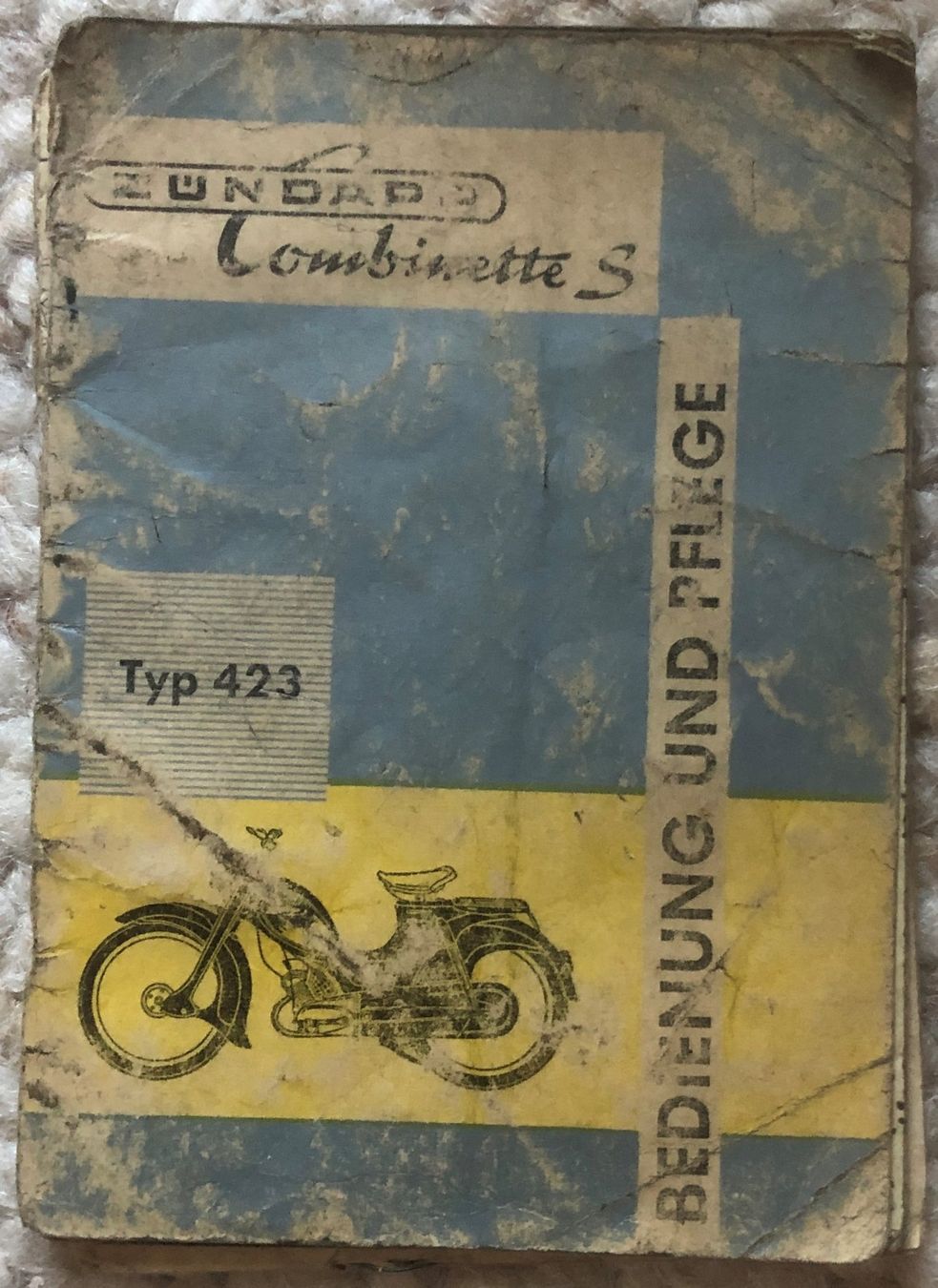 Libri: Betriebshandbuch Moped Zündapp Combinette S Typ 423 – Usato da Erlinsbach SO venduto da Elmslie