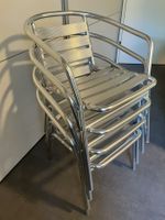 Stapelstühle Aluminium für Garten oder Balkon (4 Stk.)