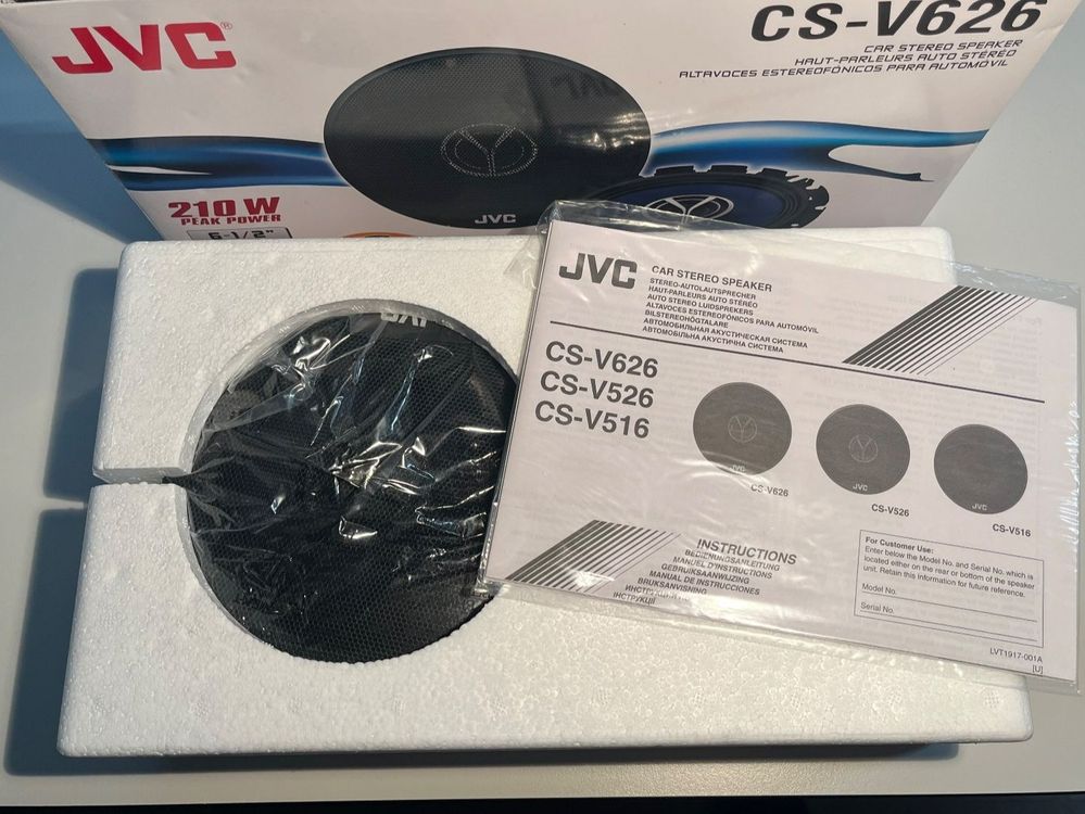 JVC CS-V518 Auto Lautsprecher 13cm - 200W Max Doppelkonus (Schwarz)