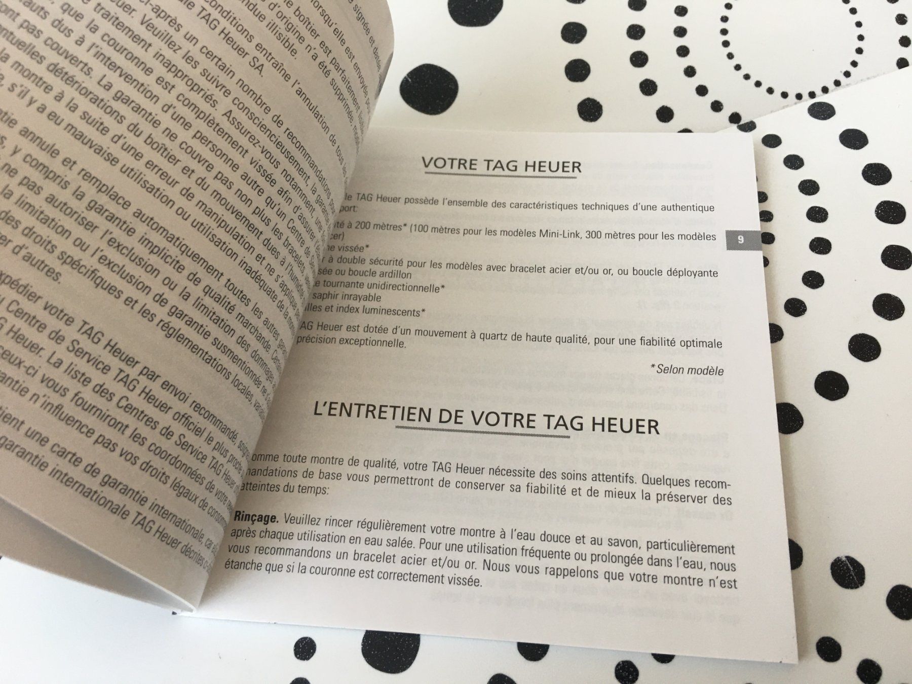 Documenti: TAG HEUER ORIGINAL - OPERATING INSTRUCTIONS - BOOKLET !!! – Usato da Epalinges venduto da dream-watch 3