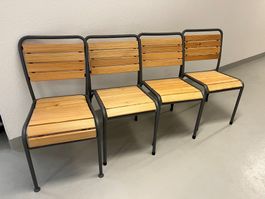 4 Gartenstühle mit neuen Lättli (preis für alle)