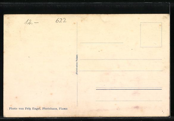 Cartoline postali: Flums, Kurhaus Tannenboden mit Churfirst – Usato da Berlin venduto da bartko-reher 1