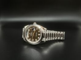 Rolex Day-Date II Platin Baguette 218206