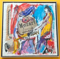 Jean Hasler Mozart Gemälde mit Collage