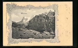 Mürren, Ortsansicht aus der Vogelschau