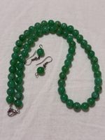 Chrisopras  Kette mit Ohrringe