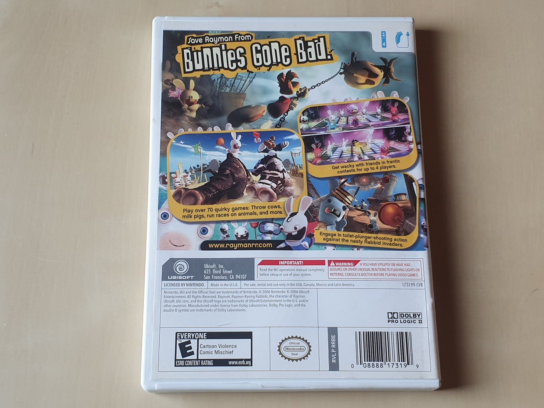 Nintendo Giochi: Rayman Raving Rabbits US Version – Usato da Stansstad venduto da collectorsshop 1